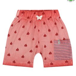 Lily + Sid Knee Length Shorts Boat Print - Pink-image-50