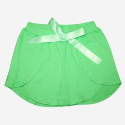 Kiddopanti Solid Overlap Shorts - Green-image-99