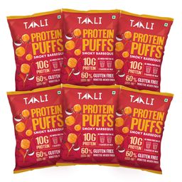 Taali Protein Puffs Smoky Barbeque Pack of 6 - 60 g each-16