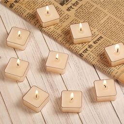 Parkash Candles Set of 9 Scented Square Shaped Tea Lights  - White-15