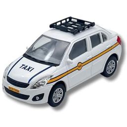 Centy Pull Back Urban Taxi Toy - White-22
