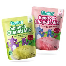timios Gluten Free Spinach Chapati Mix & Beetroot Chapati Mix Pack of 2 - 300 g each-22