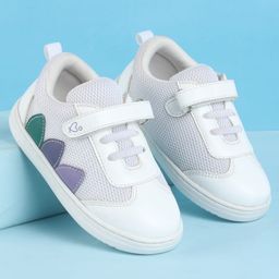 Babyoye Casual Shoes with Velcro Closure - White-image-59