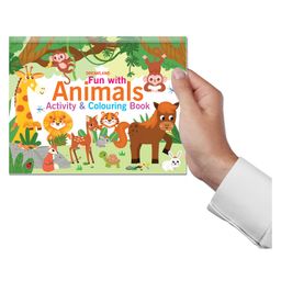 Fun with Animals Activity & Colouring by Dreamland Publications  - English image 2