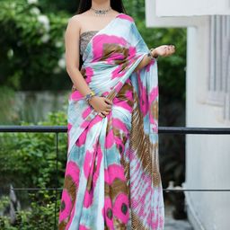 Anouk Women Batik Pure Cotton Saree-picture-16