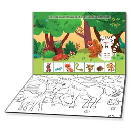 Fun with Animals Activity & Colouring by Dreamland Publications  - English image 4