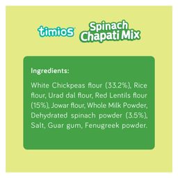 timios Gluten Free Spinach Chapati Mix & Beetroot Chapati Mix Pack of 2 - 300 g each image 4