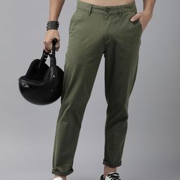 The Roadster Life Co. Men Relaxed Mid-Rise Chinos Trousers-image-43