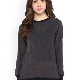 Pannkh Charcoal Grey Lurex Sweatshirt-picture-34