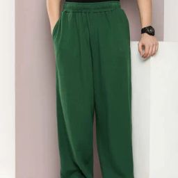Dillinger Green Regular Fit Baggy Korean¿Trackpants-image-100