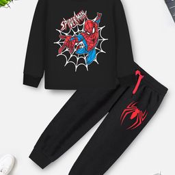 YK Marvel Boys Printed T-shirt with Trousers-image-83