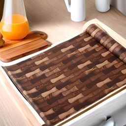 Aura Brown Set of 1 Water Resistant Shelf Liner Organisers-image-68