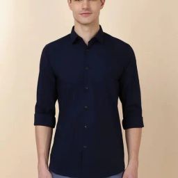 Allen Solly Navy Slim Fit Shirt-image-37