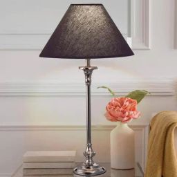 Kapoor E Illuminations Silver Metal Table Lamp - Set of 1-23