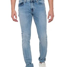 Spykar Light Blue Slim Fit Low Rise Jeans-image-70
