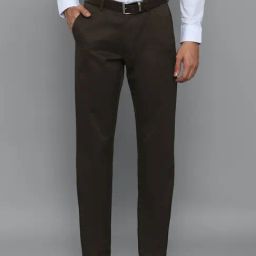 Louis Philippe Brown Slim Fit Trousers-picture-45