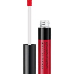 Maybelline New York Sensational Liquid Matte Lipstick - 03 Flush It Red,7ml-9