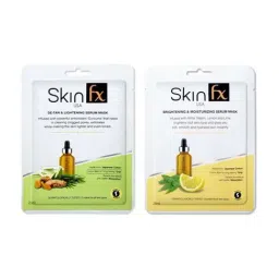 Skin Fx Lightening, Detan, Brightening and Moisturising Facial Serum Mask - Pack of 2-71