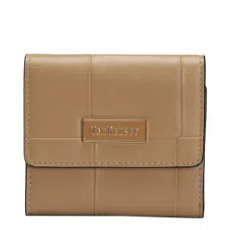 Van Heusen Beige Textured Tri-Fold Wallet for Women-29