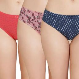 Amante Multicolor Cotton Printed Bikini Panty (Pack of 3)-image-16