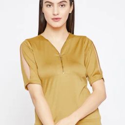Marie Claire Mustard Top-picture-17