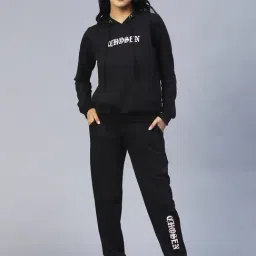 Rigo Black Printed Hoodie With Joggers-image-21