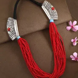 Imli Street Red & Blue Necklace-image-30