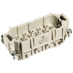 Harting Heavy Duty Connector Inserts / Modules RECTANGULAR HAN INSERT, PLUG, 40 POSITION, 16B, 09210403001-95