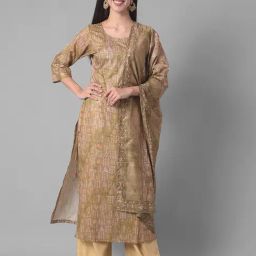 Dollar Missy Green Embellished Kurta With Dupatta-picture-13
