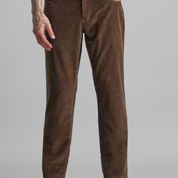 Klub Fox Men Slim Fit Low-Rise Corduroy Chinos Trousers-picture-47