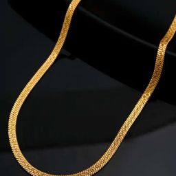 VOJ Gold Plated Self Designed Snake Chain for Men-17