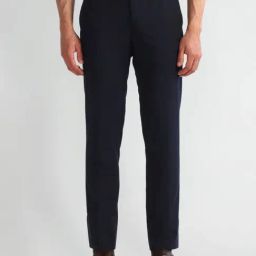 Arrow Blue Slim Fit Trousers-picture-7