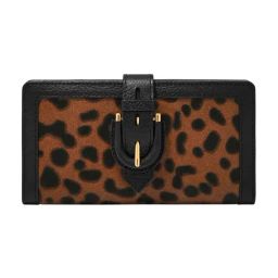 Fossil Harwell Brown Animal Effect Small Leather Wallet-27