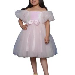 Bella Moda Girls Pink Regular Fit Dress-image-19