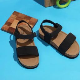 Truffle Collection Kids Black Ankle Strap Sandals-72