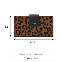 Fossil Logan Brown Animal Effect Small Wallet image 5