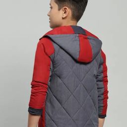 Monte Carlo Boys Rust Polyester Blend Solid Jacket image 2