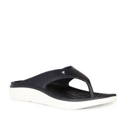 Bata Men's Black Flip Flops-picture-45