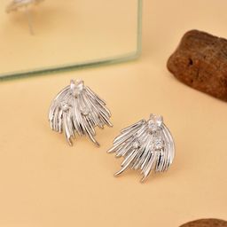 Reenisaa Feather Shaped Studs Earrings-56