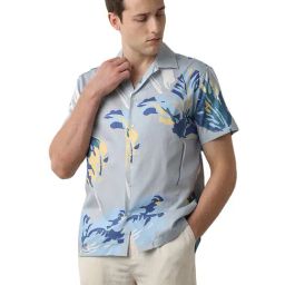 SELECTED HOMME Light Blue Regular Fit Printed Shirt-picture-17