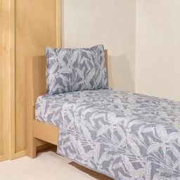 Westside Home Dusty Blue Reversible Quilted Single Bed Comforter-image-15