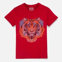 Gini & Jony Boys Red Graphic T-Shirt-picture-13
