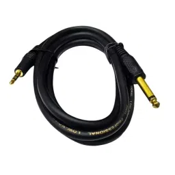 SETMI INDIA 6.3 Mono to 3.5 Stereo AUX Cable 5 m Black for Guitars, Mixers and Headphones-26