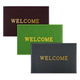 Kuber Industries Set Of 3 Maroon & Green, Grey Anti-SkidDoormats-80