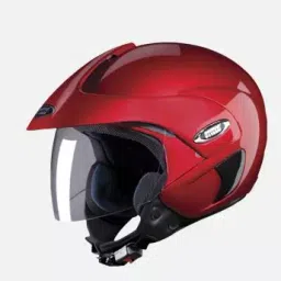 Studds Cherry Red Medium (570 mm) Open Face Helmet, Marshall-image-72