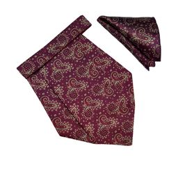 Paisley Design Cravats & Pocket Square Combo-image-75