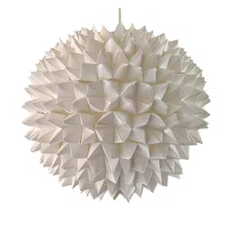 Designers Collection White Wood Ceiling Lamp-picture-2