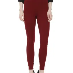 Solly by Allen Solly Maroon Mid Rise Trousers-picture-13