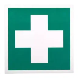 RS PRO Plastic Green/White First Aid Sign, H200 mm W200mm Model No 8134634-image-57