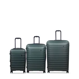 IT luggage Set Of 3Textured Hard-Sided Large Medium & Cabin Trolley Bags-6
